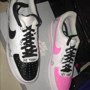 size 12 ladies size 10.5 mens lil peep customs